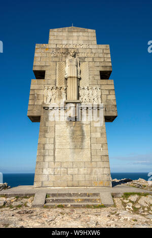 Camaret-sur-mer, Pointe de Pen-Hir, The monument to the Bretons of Free France, Finistere department, Bretagne, France Stock Photo