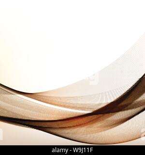 Brown Vector Modern Wavy Background. Stock Vector