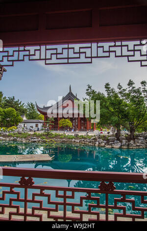 Botanical Gardens views in Montreal in Canada Stock Photo