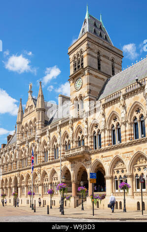 Northampton Guildhall and Northampton Borough Council St Giles' Square Northampton town centre Northamptonshire England UK GB Europe Stock Photo