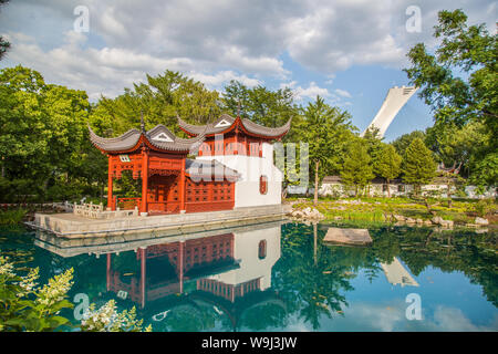 Botanical Gardens views in Montreal in Canada Stock Photo