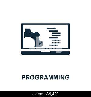 Programming vector icon symbol. Creative sign from seo and development icons collection. Filled flat Programming icon for computer and mobile Stock Vector