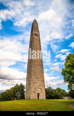 Historic Bennington Battle Monument from Bennington Vermont Stock Photo