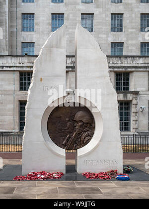 LONDON, UK - JULY 21, 2018:  The Iraq and Afghanistan War memorial in  Victoria Embankment Gardens Stock Photo