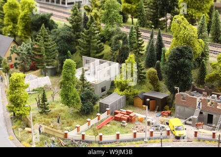 Toy city in a small size, very beautiful and realistic Stock Photo