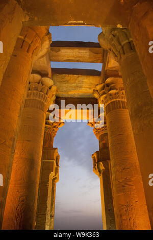 The ancient Egyptian Temple of Kom Ombo near Aswan, Egypt, North Africa, Africa Stock Photo