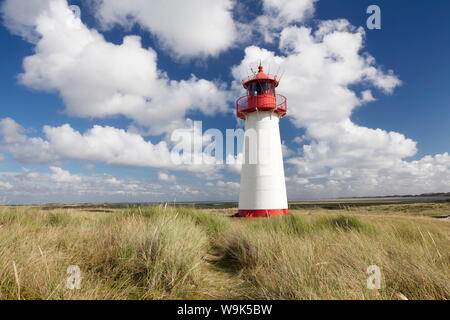 Lighthouse List West, Ellenbogen, Sylt Island, North Frisian Islands Schleswig Holstein, Germany, Europe Stock Photo