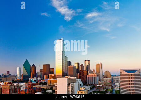 Skyline, Dallas, Texas, United States of America, North America Stock Photo