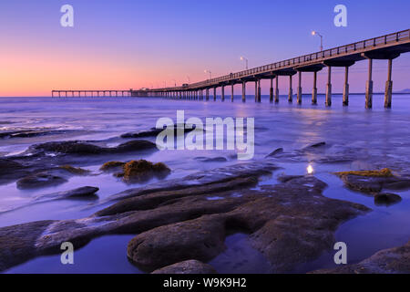 Ocean Beach Pier, San Diego, California, United States of America, North America Stock Photo