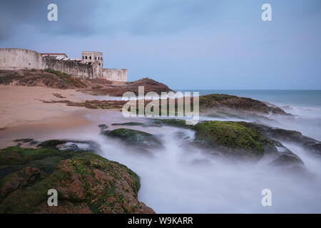 Twilight at Cape Coast Castle, Ghana, Africa Stock Photo