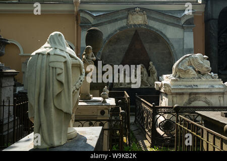 famous Cemetery and Tombs of the Alexander Nevsky Monastery, Saint Petersburg, Russia Stock Photo