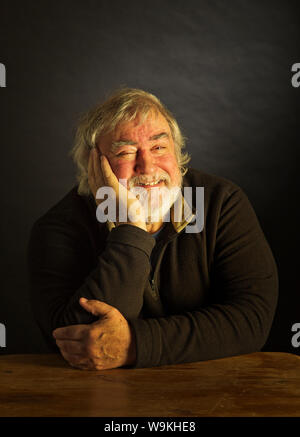 A Character Portrait of a old bearded man Stock Photo
