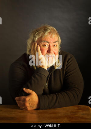 A Character Portrait of a old bearded man Stock Photo
