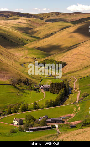 Landscape views in Spring in Upper Coquetdale near Shilmoor, Northumberland National Park, Northumberland, England, United Kingdom Stock Photo