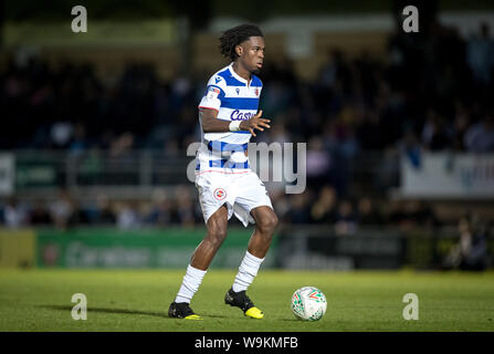 Oviemuno 'Ovie' Ejaria (on loan from Liverpool) of Reading fc during the Carabao Cup 1st round match between Wycombe Wanderers and Reading at Adams Pa Stock Photo