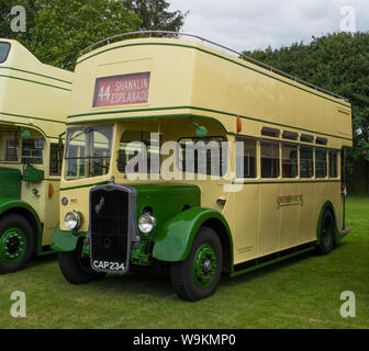 Southern Vectis Isle of Wight Bristol K open top bus 56 seat ECW bodywork built 1940 formaly Brighton & Hove District No 6350.Originally built with en Stock Photo