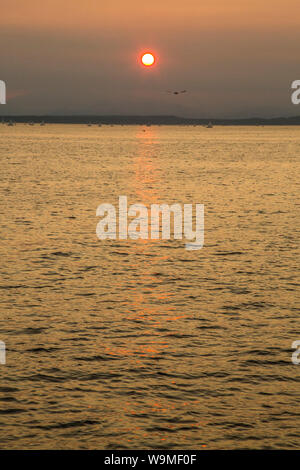 SUNSET IN SEATTLE Stock Photo