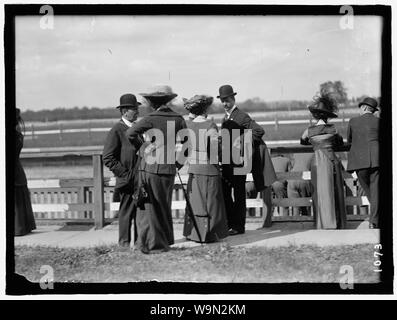 Benning Races - August Belmont; Mrs. Donald Cameron; Secretary Meyer ...