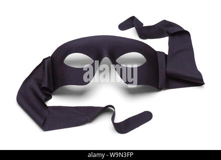 Black Hero Mask Isolated on White Background. Stock Photo