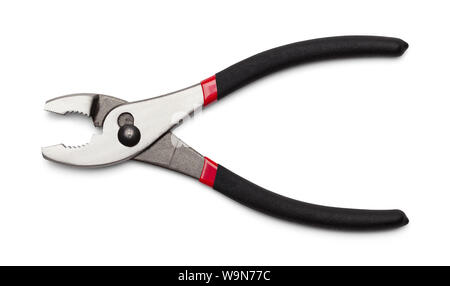 Open Adjustable Pliers Isolated on White Background. Stock Photo