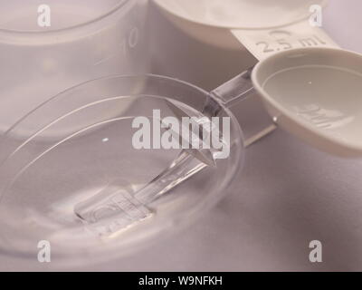 Dosage spoons Stock Photo