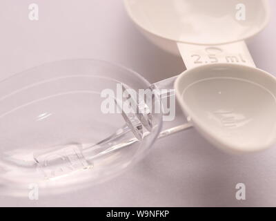 Dosage spoons Stock Photo