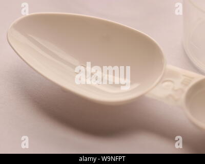 Dosage spoon Stock Photo