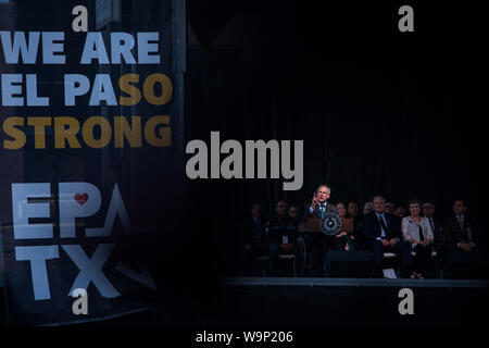 Gov. Greg Abbott speaks during a memorial service for the victims of ...