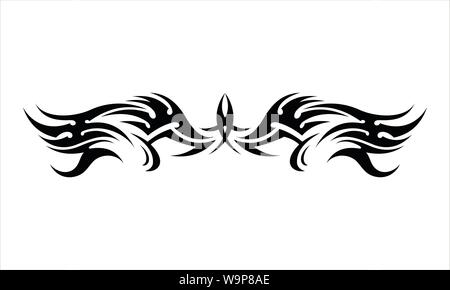 tribal pattern tattoo vector art design,tattoo tribal abstract sleeve,  sketch art design isolated on white background,Simple logo Stock Vector  Image & Art - Alamy