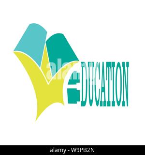 Book and people education logo vector template Stock Vector