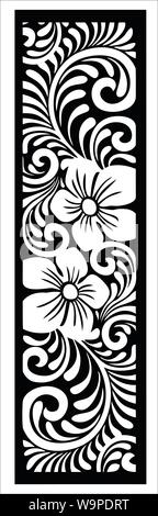 ornaments for window, door design, interior design, engraving design, laser board design, and other designs. Stock Vector