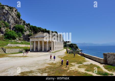 St Georges Church,old fortress,Corfu Town,Corfu,Kerkyra,Greece,Ionian Islands Stock Photo