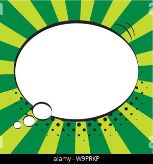 Comic speech bubbles on colorful background and halftone shadows. Stock Vector