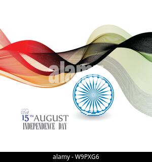 Creative Indian Independence Day concept. Stock Vector