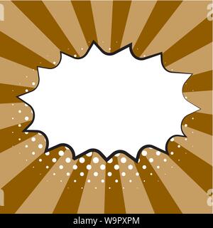 Comic speech bubbles on colorful background and halftone shadows. Stock Vector