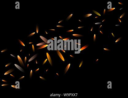 Glitter lights background. Abstract fire particles lights texture or background overlays. Design element. Vector illustration. Stock Vector