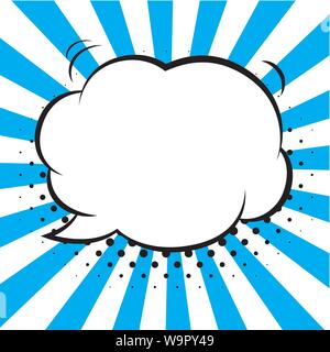 Comic speech bubbles on colorful background and halftone shadows. Stock Vector