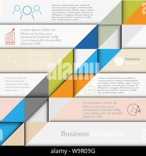 Business template infographics Stock Vector