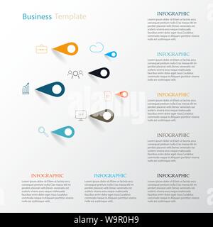 Vector infographic.Icons and signs eps10 Stock Vector