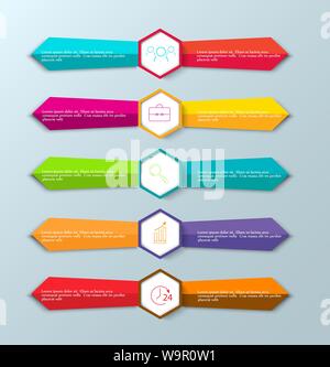 Paper Banner Design templates for your website or infographic. Vector Stock Vector