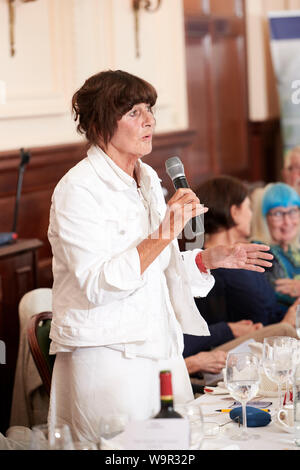 Valerie Grove at The Oldie Literary Lunch; 13/08/19 Stock Photo