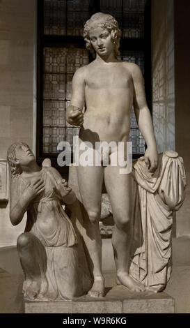 Eros and Psyche 2nd century AD ( restored in the 18th century by the workshop of B. Cavaceppi ) Italy Marble Stock Photo