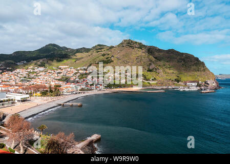 coastal village, Machico, Madeira, Portugal Stock Photo