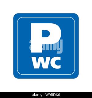 Vector logo of car and Bicycle Parking area Stock Vector