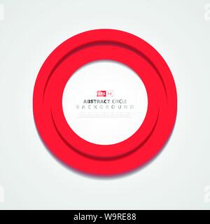 Abstract circle red cover design element. Use for element of art, template design, artwork, ad, poster, tool. illustration vector eps10 Stock Vector