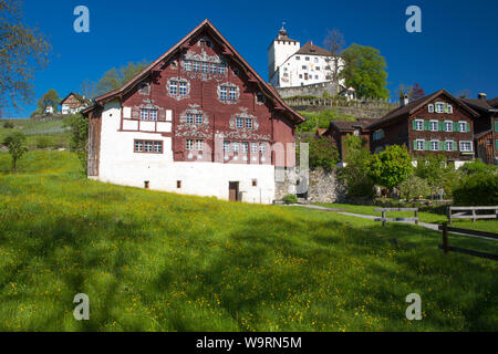 Werdenberg mit Schloss *** Local Caption *** Stock Photo