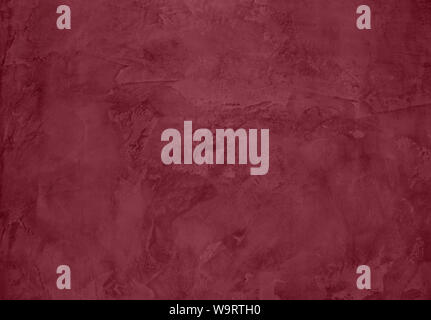 Dark red Concrete textured background to your concept or product. Winter 2020 color trend. Stock Photo