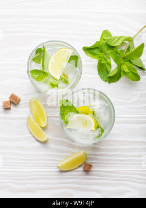 Summer drinks with ice Stock Photo