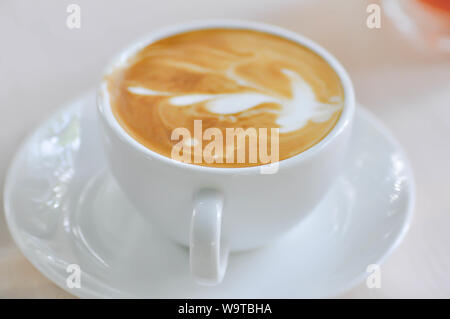 hot cofffee, cappuccino coffee or latte coffee Stock Photo