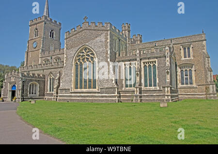 Ware St Mary The Virgin Church Hertfordshire Stock Photo